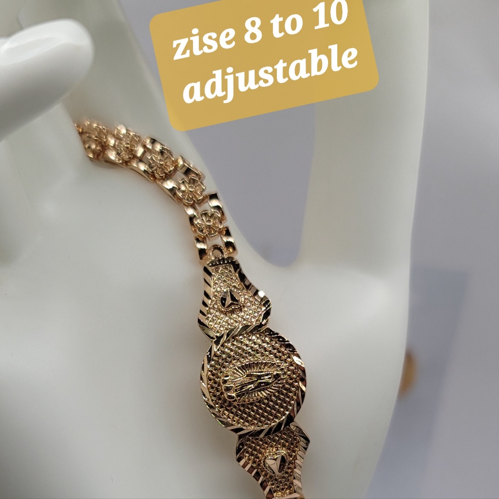 Virgin Mary Bracelet Rose-Gold Plated 16$